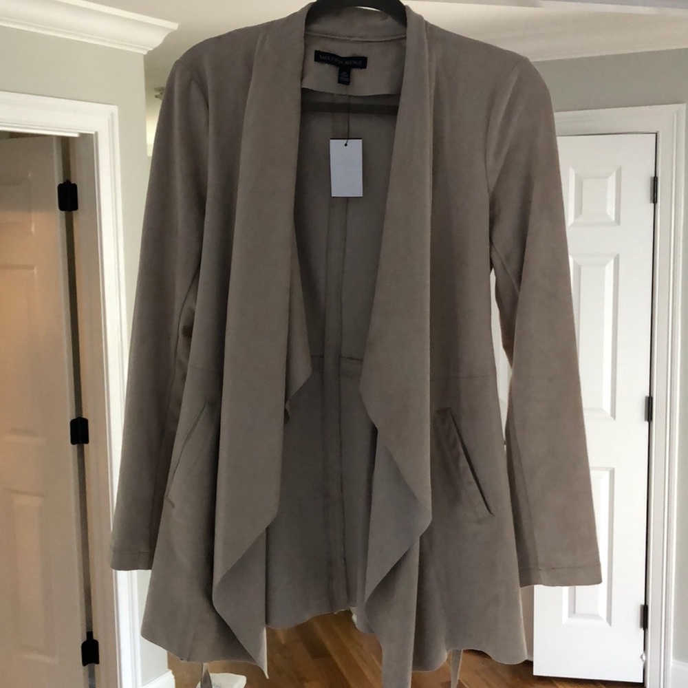 Saks fifth avenue “suede-like” jacket/blazer SMALL